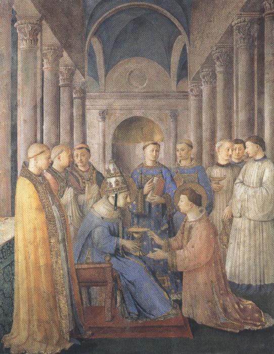 Sandro Botticelli Fra Angelico,Ordination of St Lawrence (mk36) Germany oil painting art